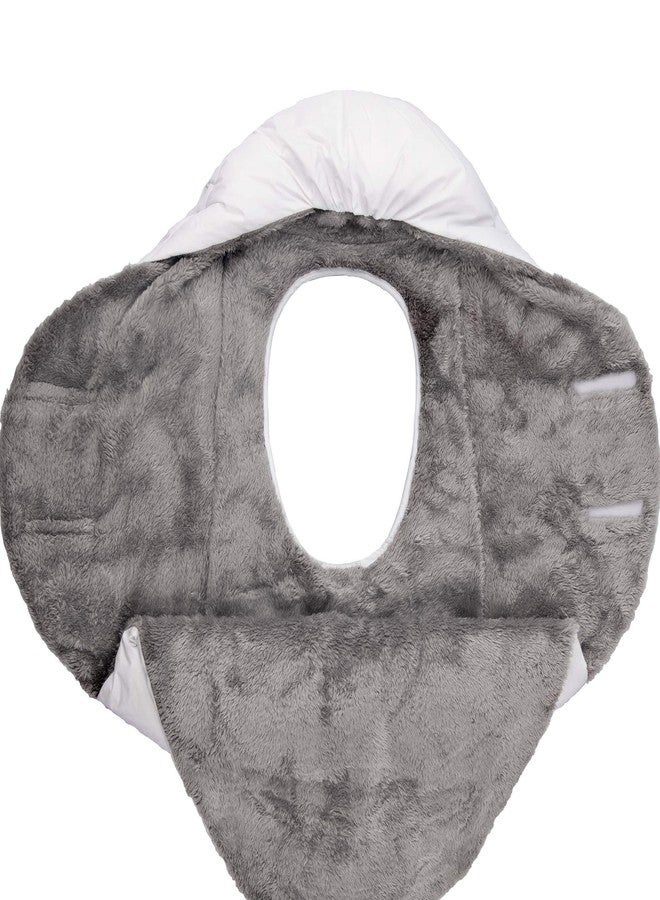 7 A.M. 7AM Enfant Nido Baby Wrap - Multifunctional Car Seat Cover for Baby Boy & Girl, Winter Stroller & Car Seat Swaddle Blankets for Babies, Micro-Fleece & Plush Lined (Small) - Image 4